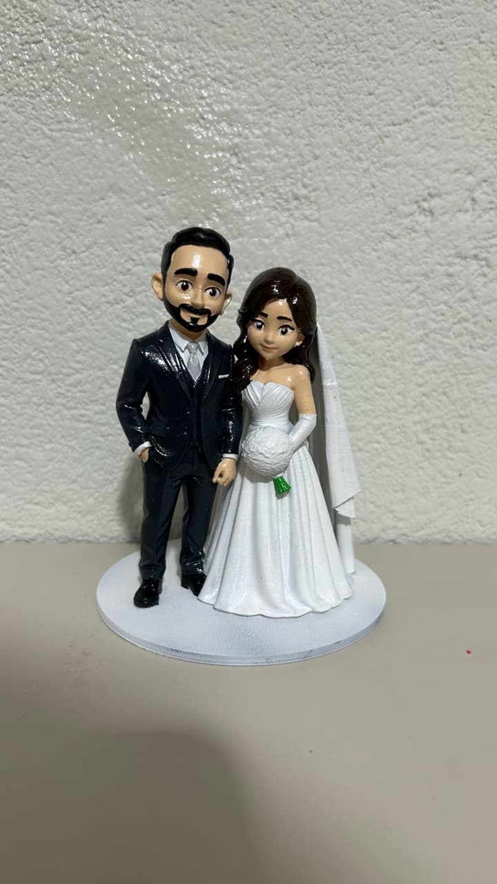 Miniatura de casal para casamento
