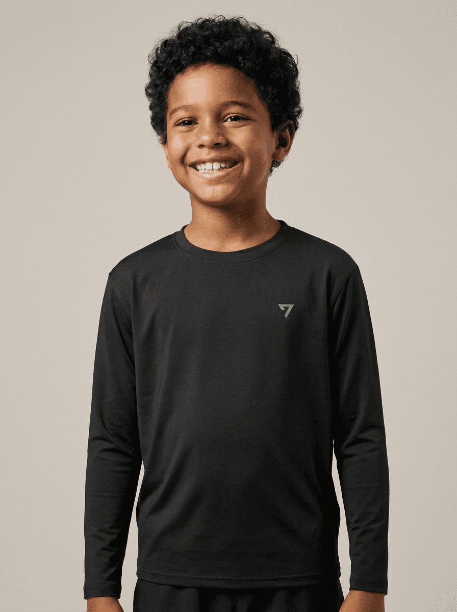 Camisa Proteção Solar Infantil UV50+ Preto