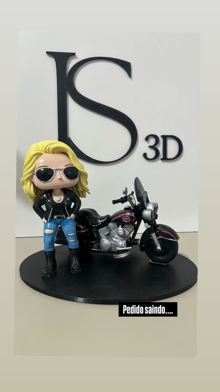 Miniatura personalizada com moto