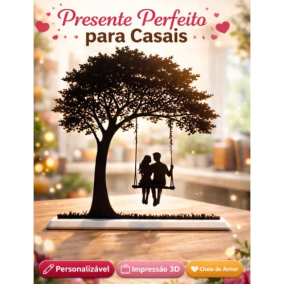 Árvore da Vida Casal 3D