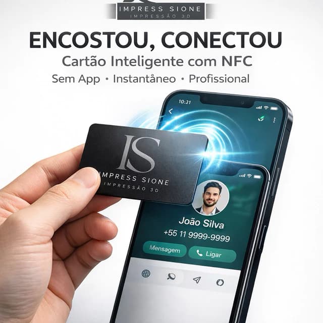 Cartão NFC Inteligente Personalizado