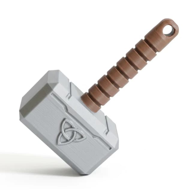 Chaveiro Martelo do Thor Mjolnir 3D