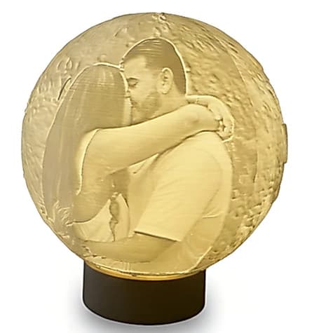 Luminária Lua Personalizada com Foto