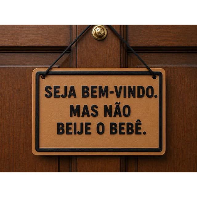 Placa Porta Maternidade Personalizada 3D