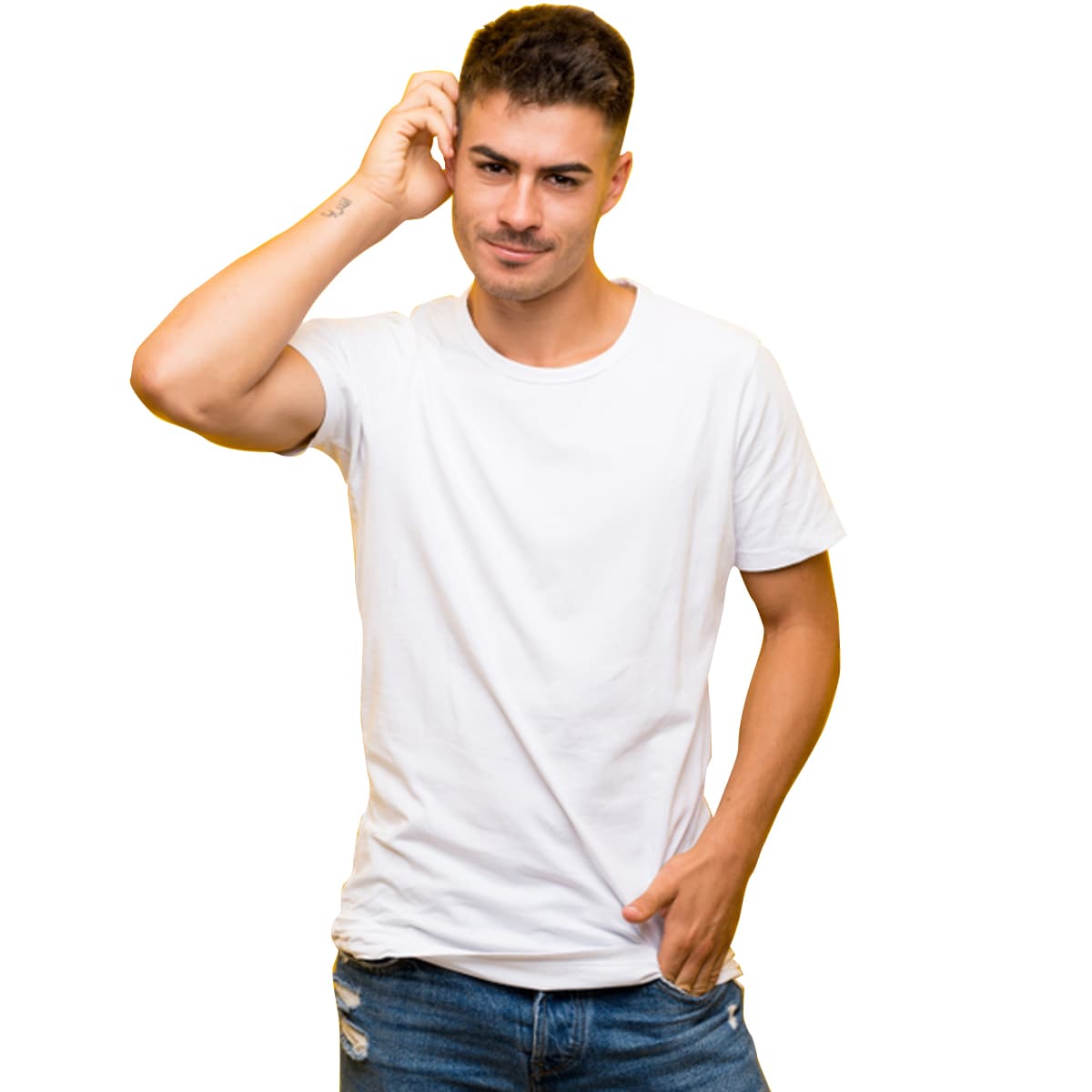 Camisa Algodão 30.1 Masculina Seven Line Branco