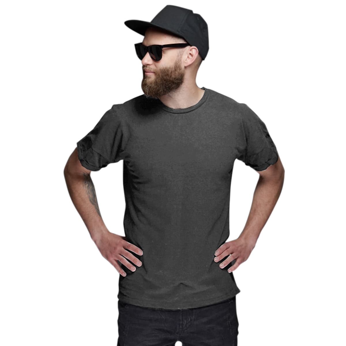 Camisa Algodão 30.1 Masculina Seven Line Cinza