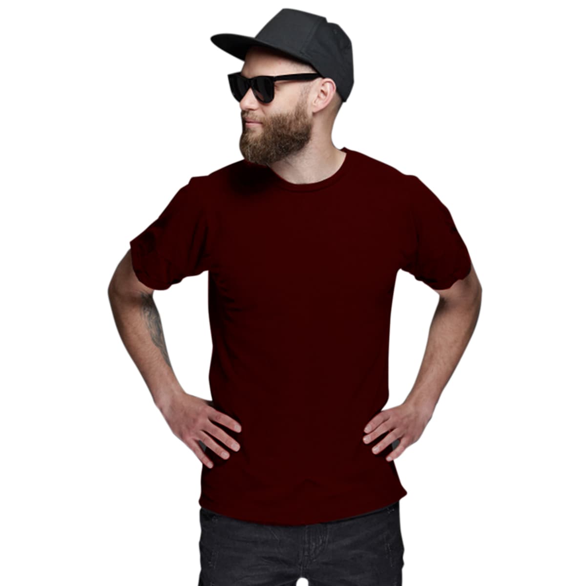 Camisa Algodão 30.1 Masculina Seven Line Vermelho