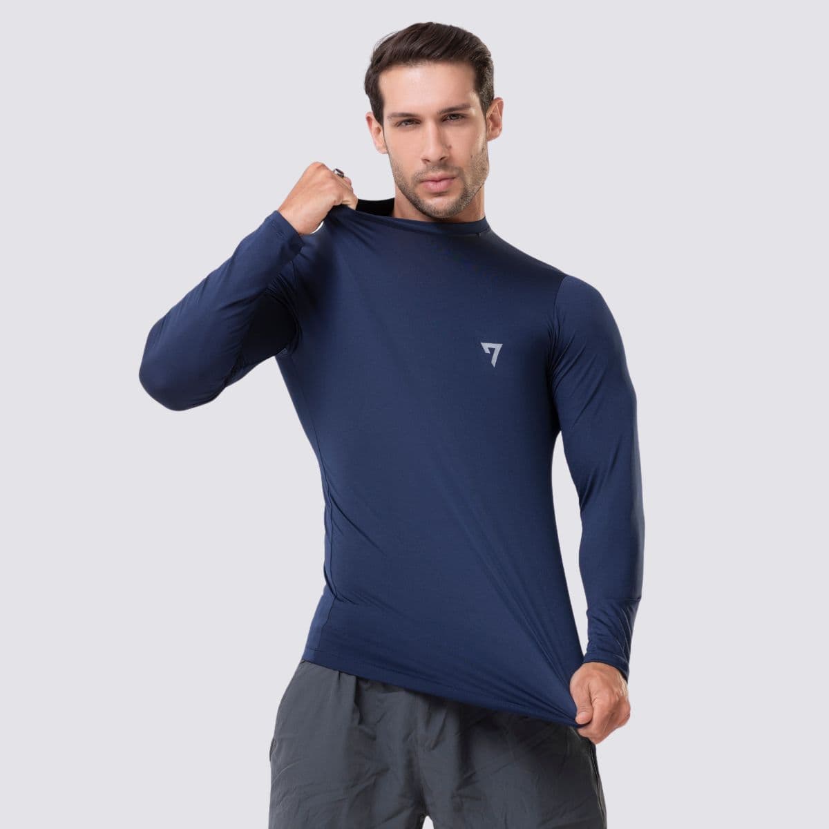 Camisa Proteção Solar UV50 Masculina Azul Marinho