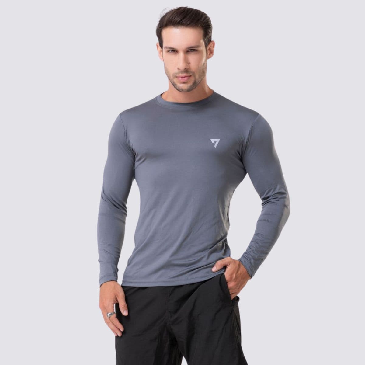 Camisa Proteção Solar UV50 Masculina Cinza