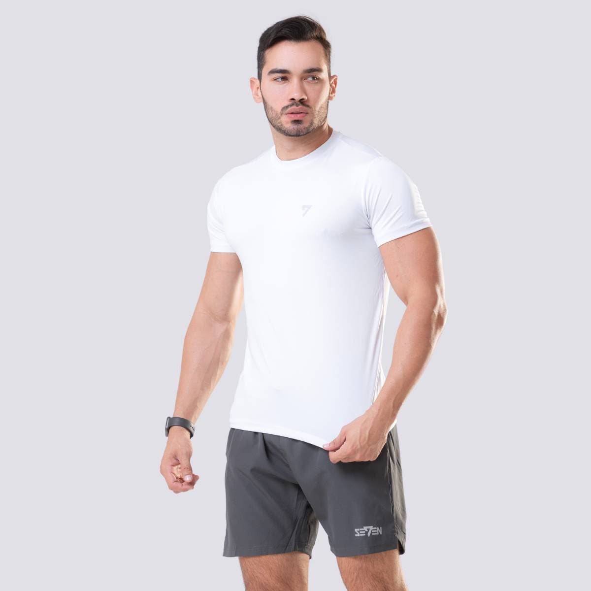Camisa Proteção Solar UV50 Masculina Manga Curta Branco