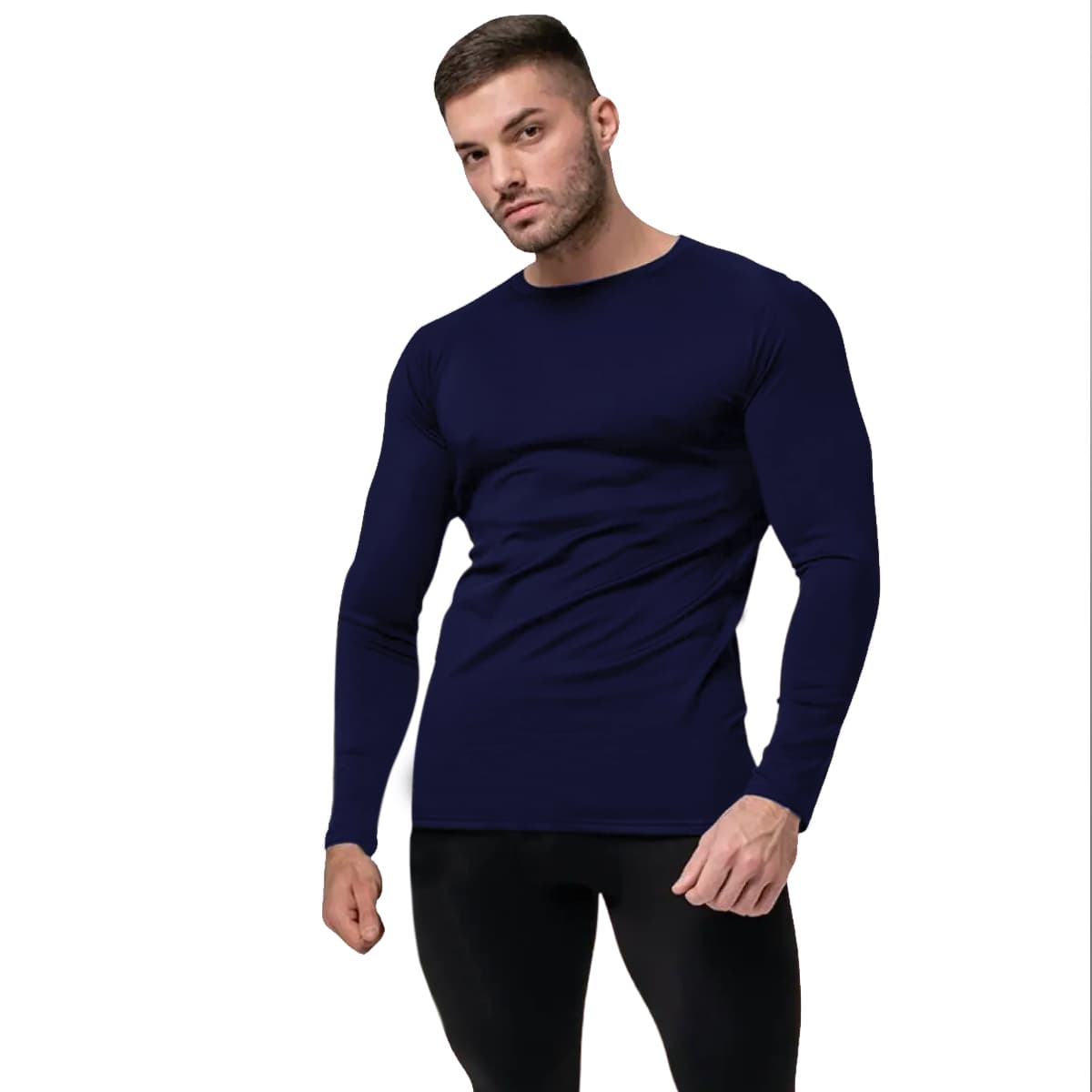 Camisa Térmicas Masculina Uv50+ Poliamida Azul Marinho