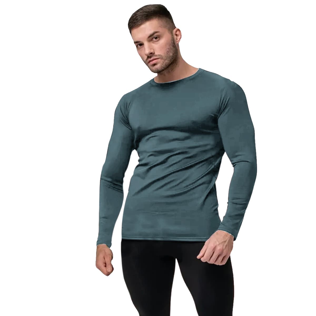 Camisa Térmicas Masculina Uv50+ Poliamida Cinza