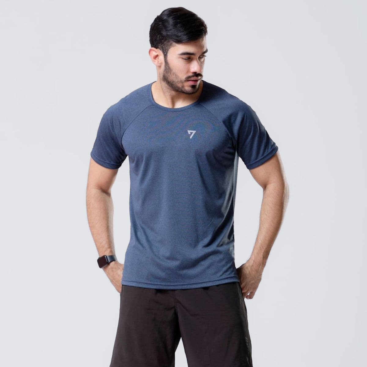 Camiseta Dry Fit Seven Line Azul Dark