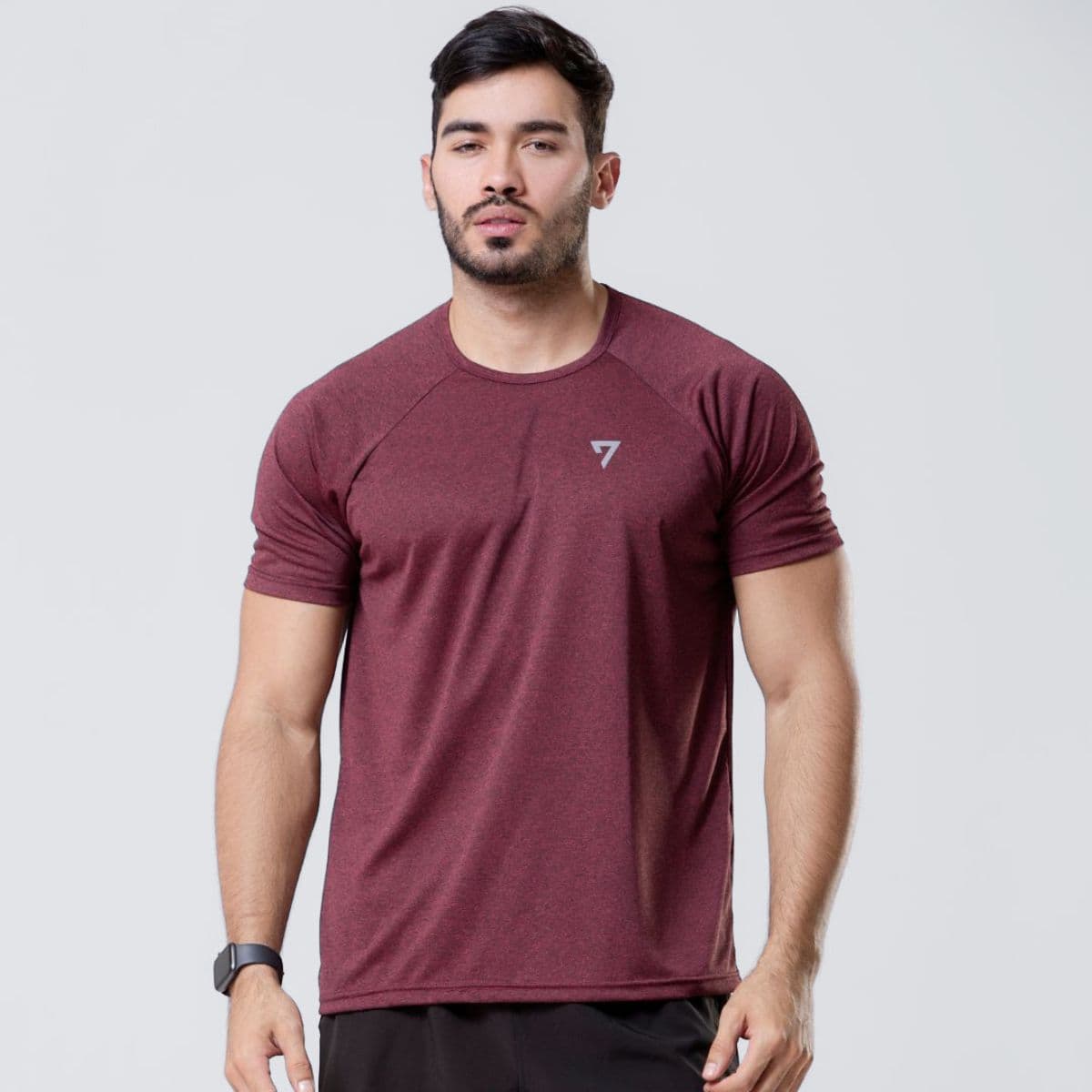 Camiseta Dry Fit Seven Line Marsala