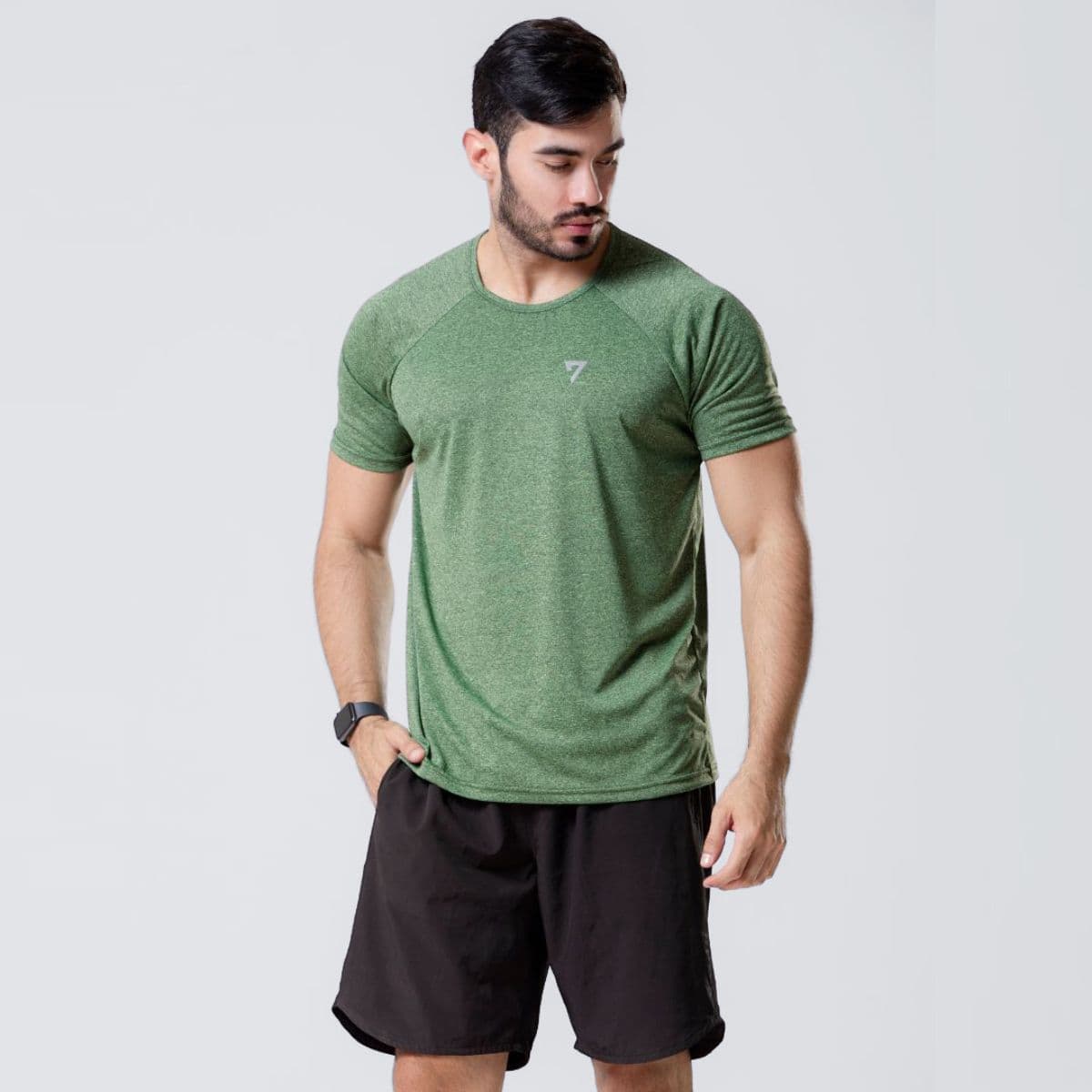 Camiseta Dry Fit Seven Line Verde Shamrock