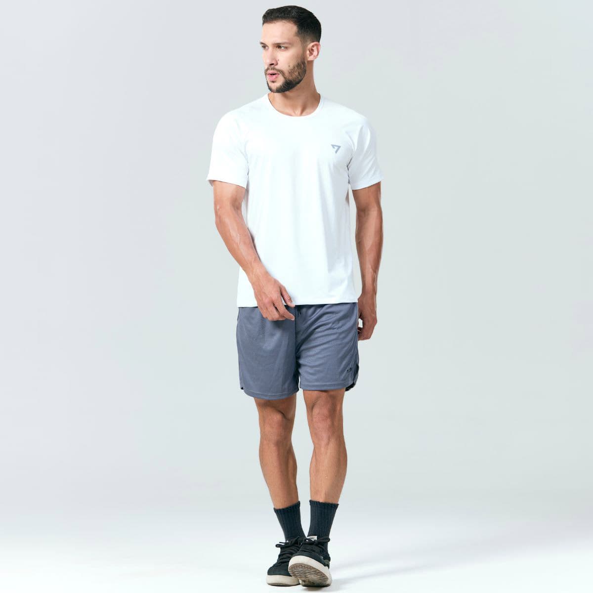 Camiseta UV Protect Raglan Branco Seven Line Dry FIT