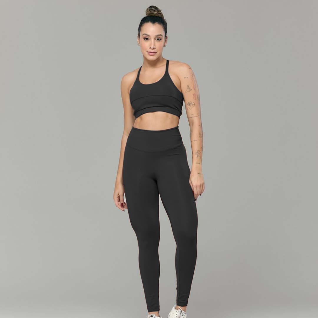 Conjunto Poliamida Top + Calça Seven Line
