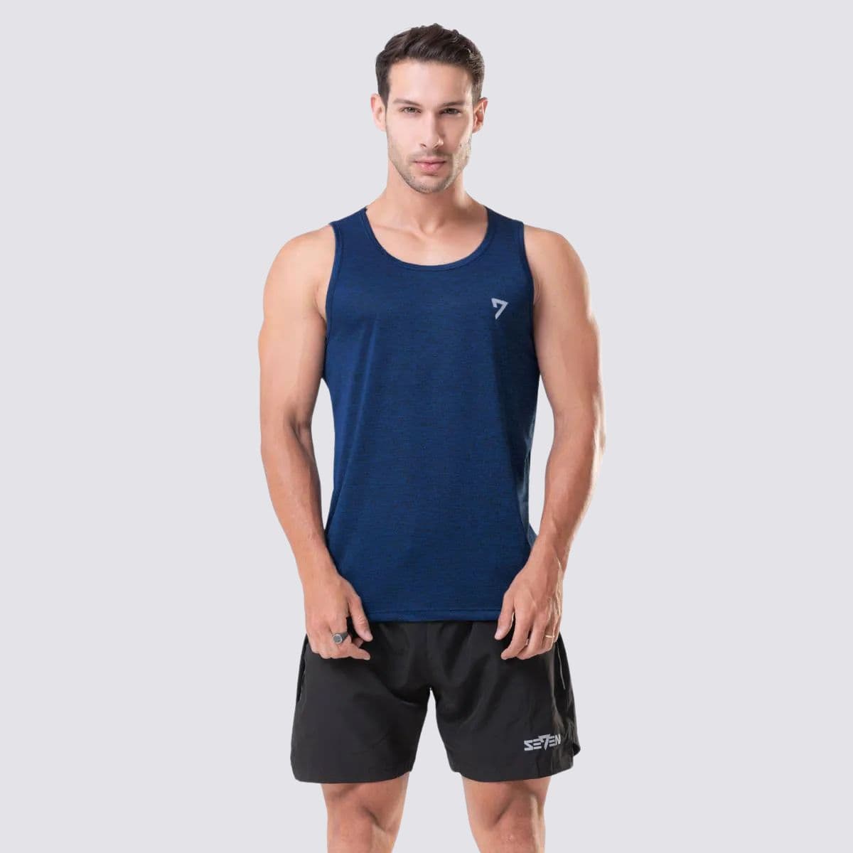 Regata Masculina Dry Fit Azul Marinho