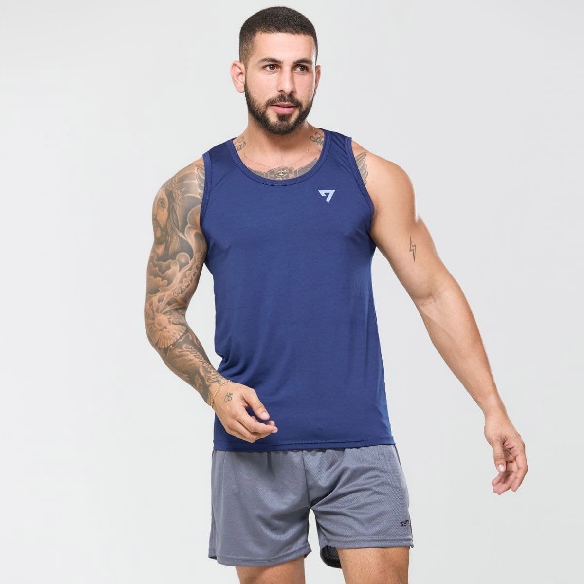 Regata Masculina Dry Fit UV Protect Azul Marinho