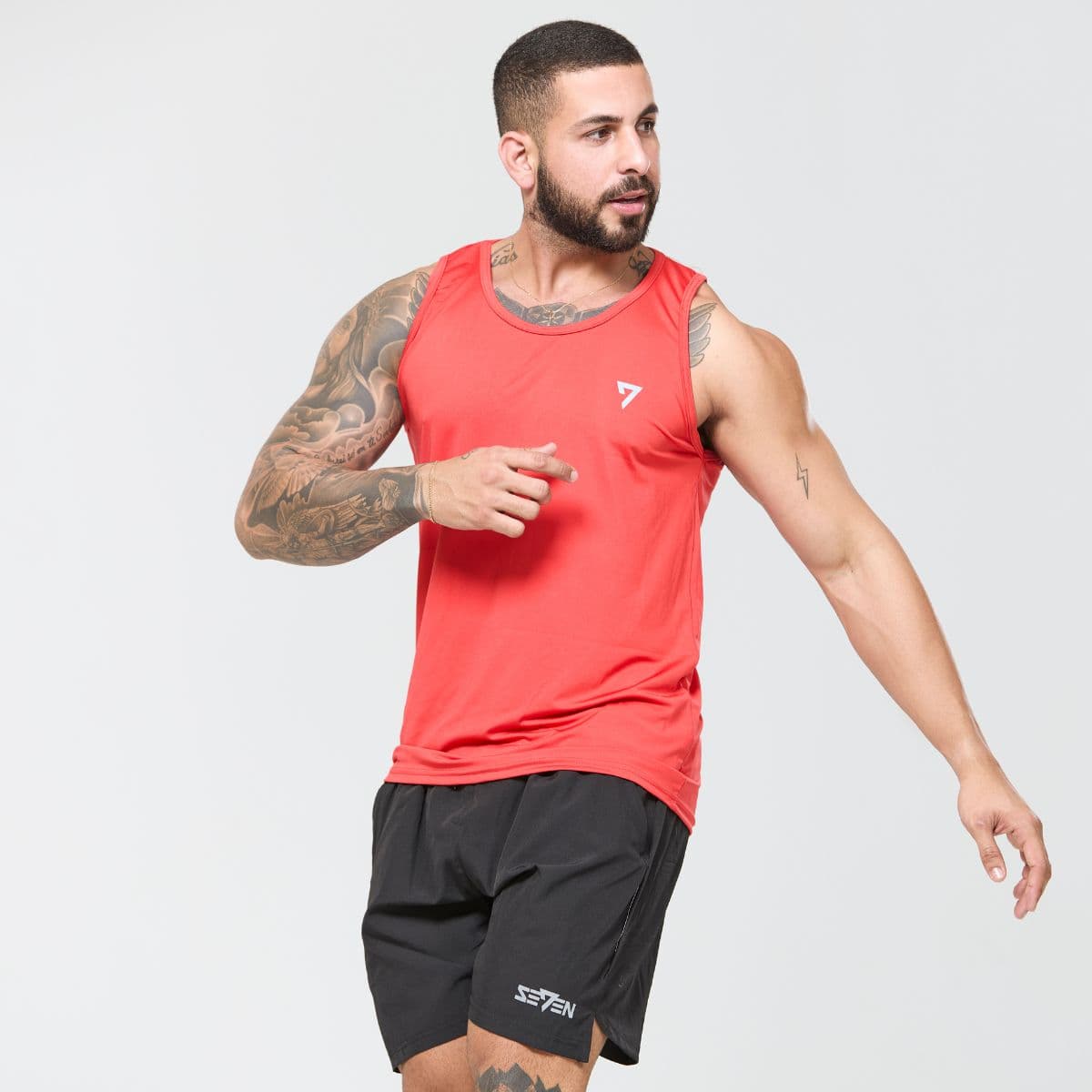 Regata Masculina Dry Fit UV Protect Vermelho